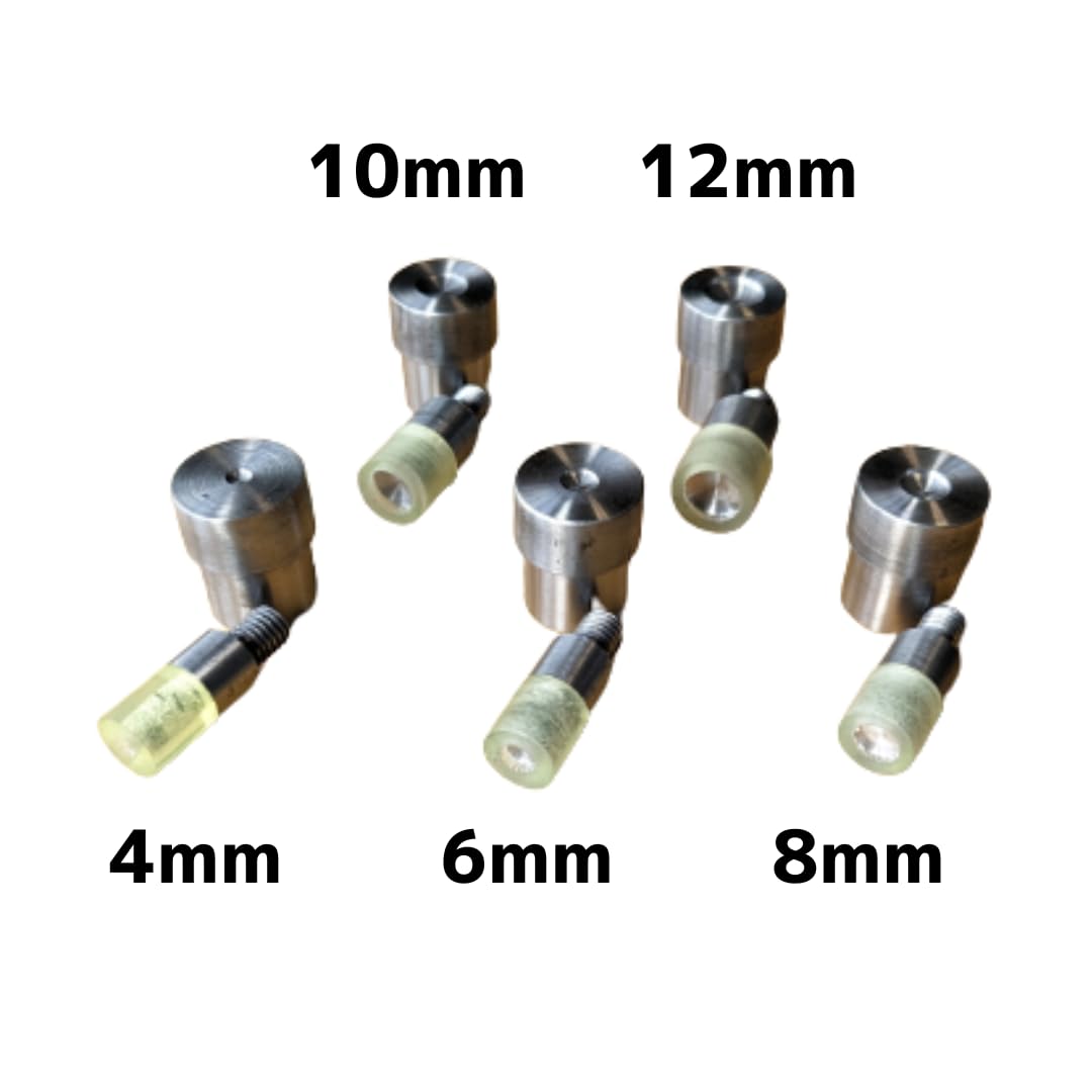 Amazon.co.jp: ハンドプレス機用 カシメコマセット 4mm～12mm 5